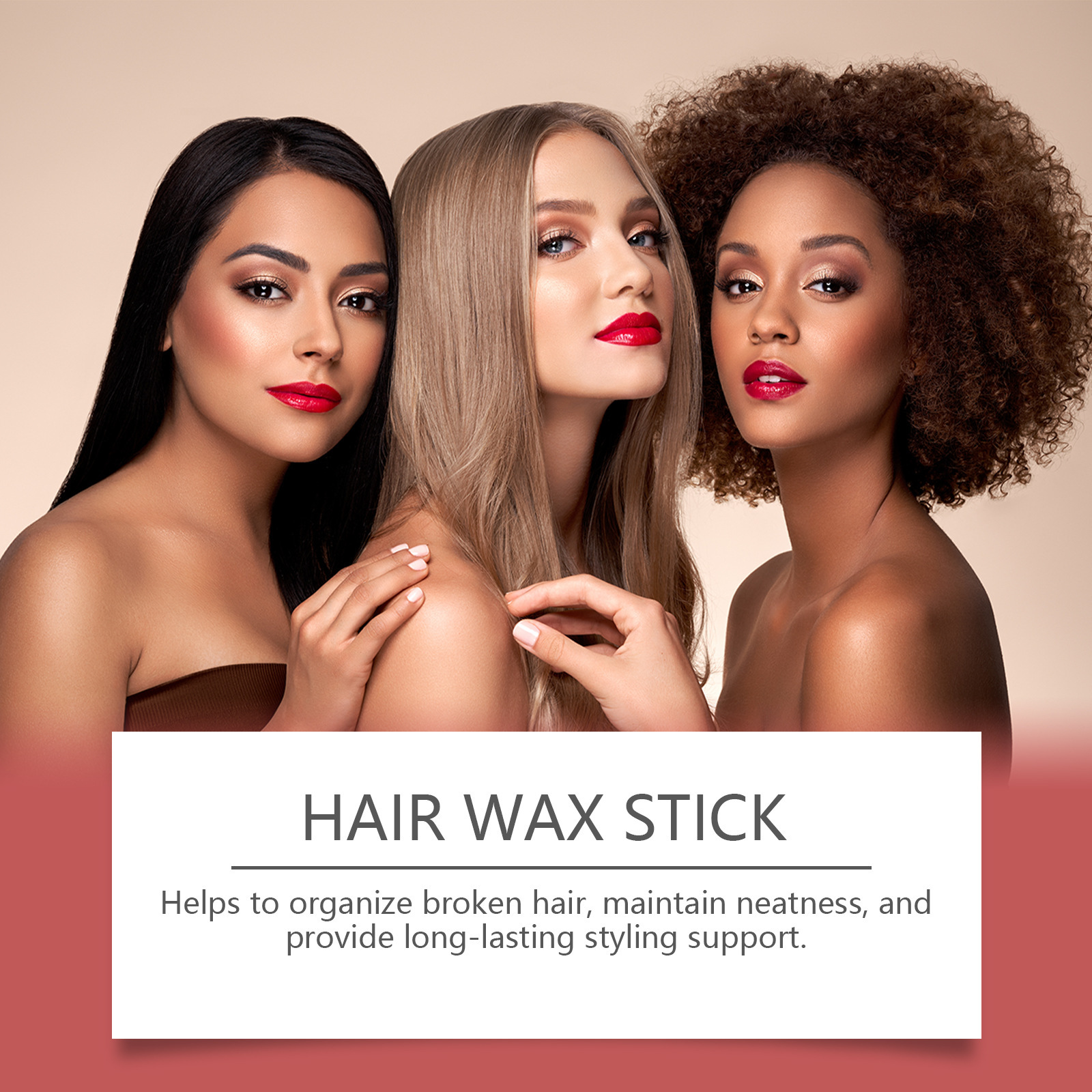 HOEGOA Hair Hair Wax Stick, Hair Smooth, Hair Broken, Hair Broken