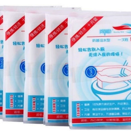 10 шт. Одноразовая Туалетная подушка для путешествий Портативная Туалетная подушка для бумаги утолщенная Туалетная подушка