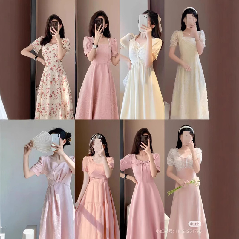 Thirteen Lines of New Summer Styles, Fresh and Sweet Chiffon Floral Dresses, High-End Skirts, Women's Clothing Wholesale Supply