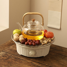 戈米源头厂家供应电陶炉家用围炉烤网煮茶炉玻璃铁壶烧水炉茶具