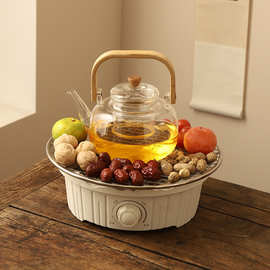 戈米源头厂家供应电陶炉家用围炉烤网煮茶炉玻璃铁壶烧水炉茶具