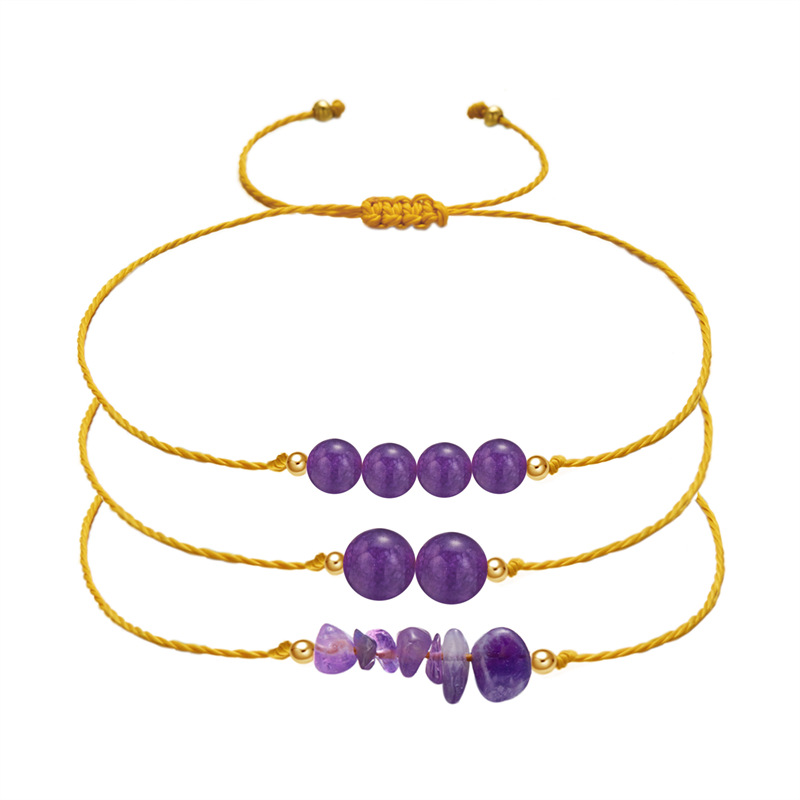 12g Weight Bracelets Classification 1 Set Quantity Daily Occasion natural stone Material Geometric Pattern Unisex Gender Beaded, Braid Design Simple Style Style Simple Style Geometric Natural Stone Bracelets In Bulk 16