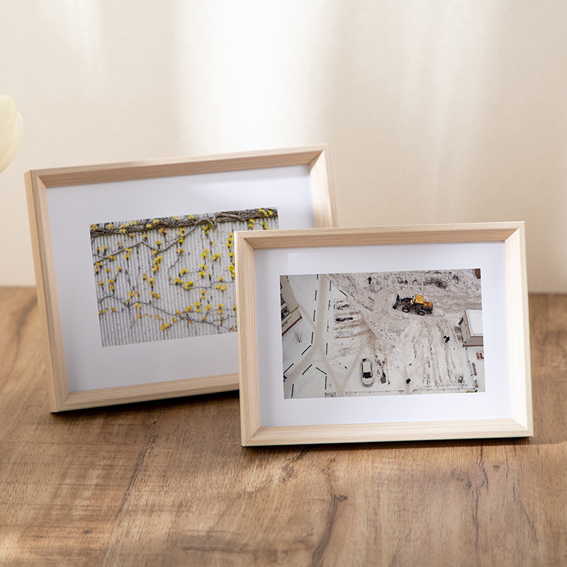Wholesale Simple Chinese Style Picture Frames Display Stand 78-inch Wooden Picture Frame Wall-mounted Children's Photo Studio Mounting Frames Wholesale
