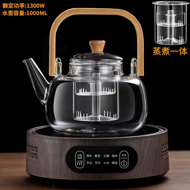 J2 나뭇결 컬러 난로 + [찜과 요리를 하나로] 대나무 그림자 냄비