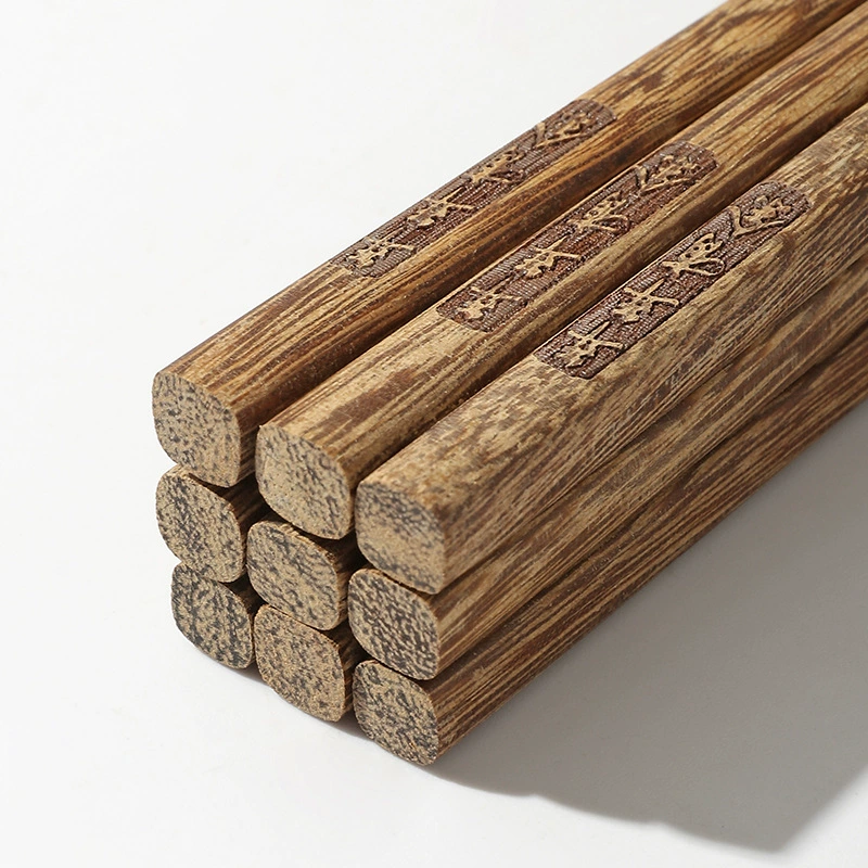 Natural Paintless Waxless Chopsticks, Red Sandalwood & Wenge, High-Temp Mildew-Resistant
