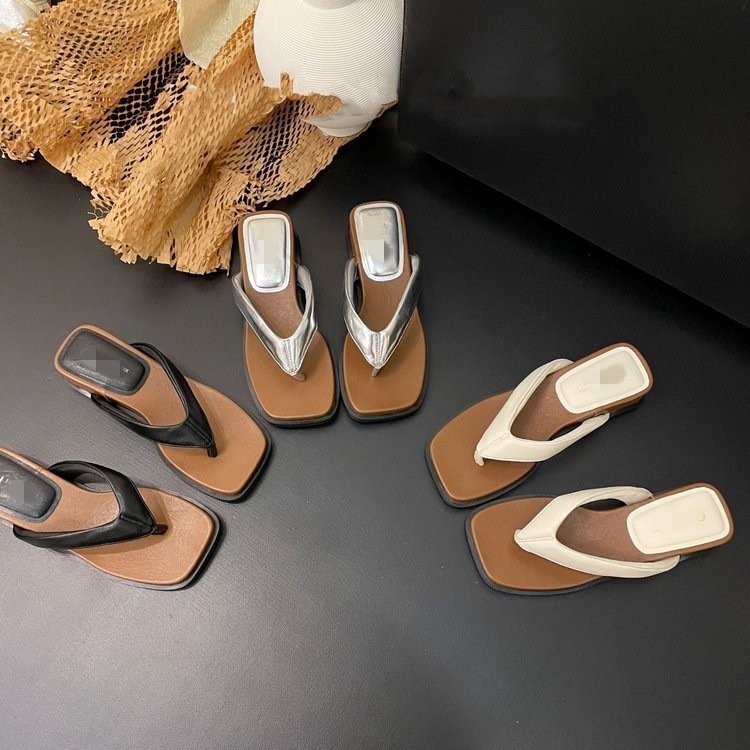La versión coreana de las zapatillas de flip flops para mujeres en verano 06 nuevo temperamento de verano zapatillas de playa de vacaciones zapatillas de mujer image 2
