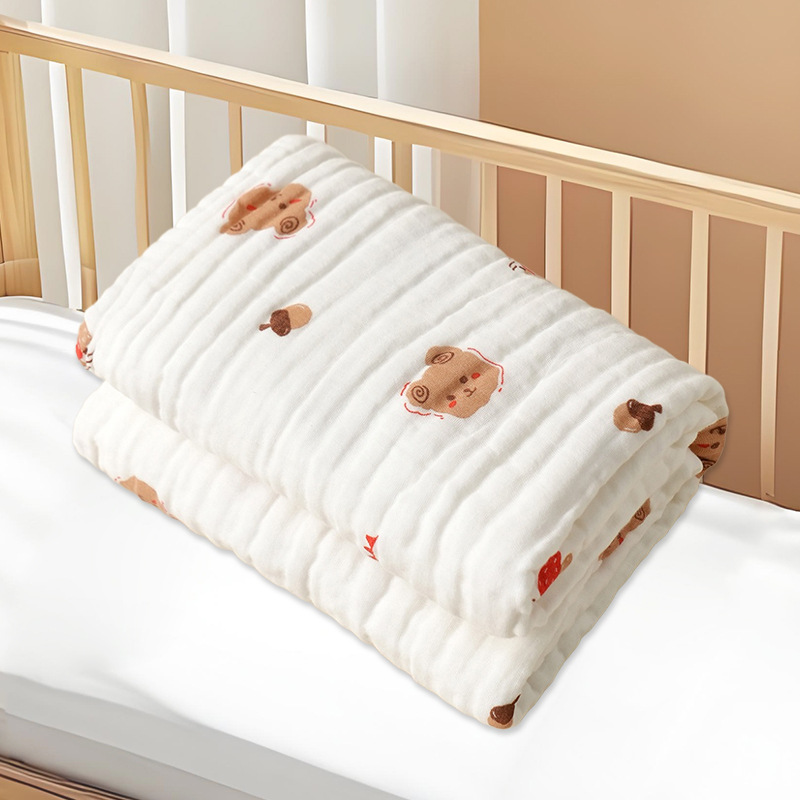 Toallas de gaza para bebés de seis capas de espuma de alta densidad para niños, toallas de baño para bebés, toallas de almuerzo para niños image 37