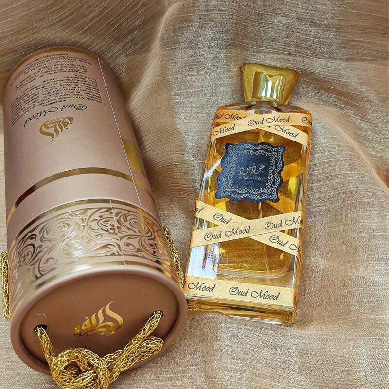 Dubai Fragrance Saudi Arabian Perfume Long-Lasting Strong Fragrance Unisex High-End Brown Ribbon Paper Tube Gift Box