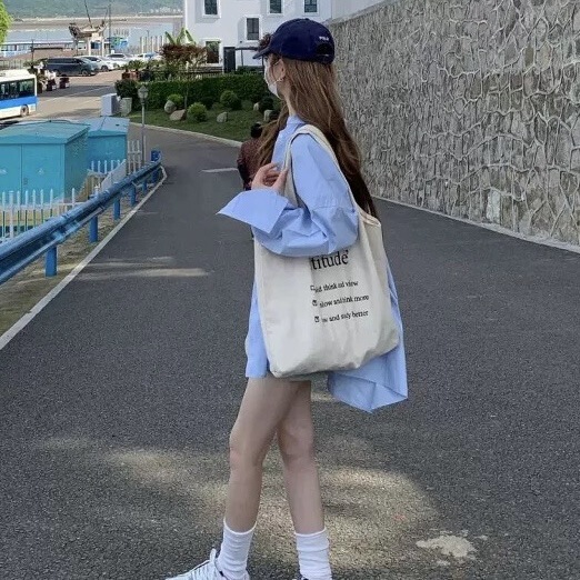 蓝色长袖防晒衬衫女装春秋新款设计感衬衣法式慵懒风宽松上衣外套|undefined