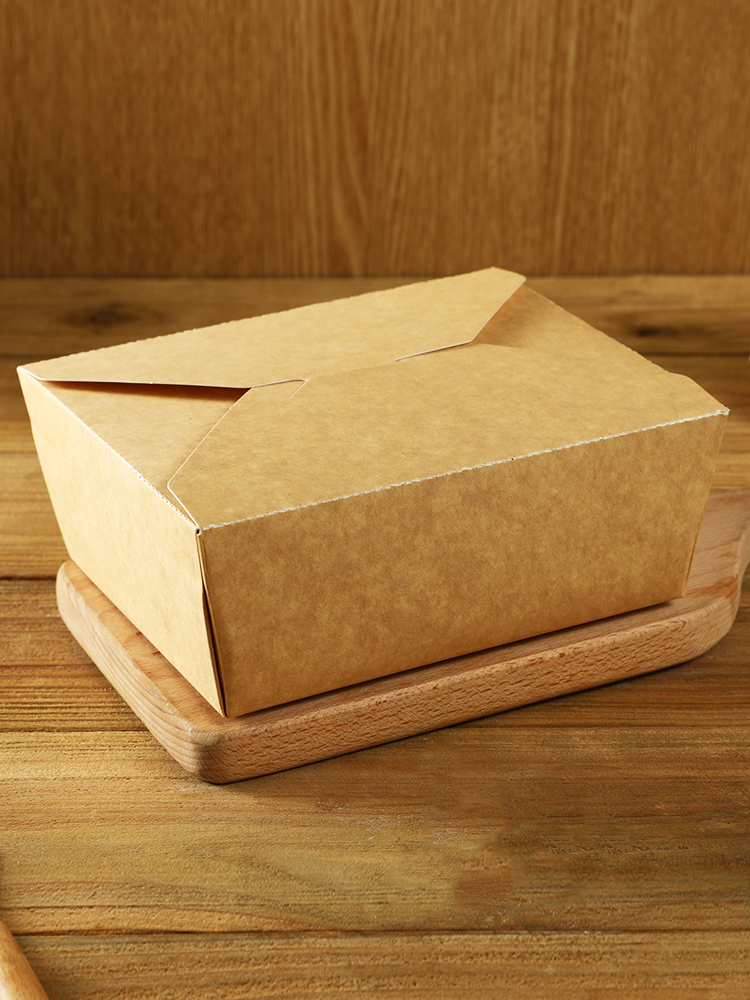 Caja de embalaje de bocadillos de estilo antiguo pollo frito caja de pasteles chinos caja de pastel de luna kraft caja de papel caja de embalaje