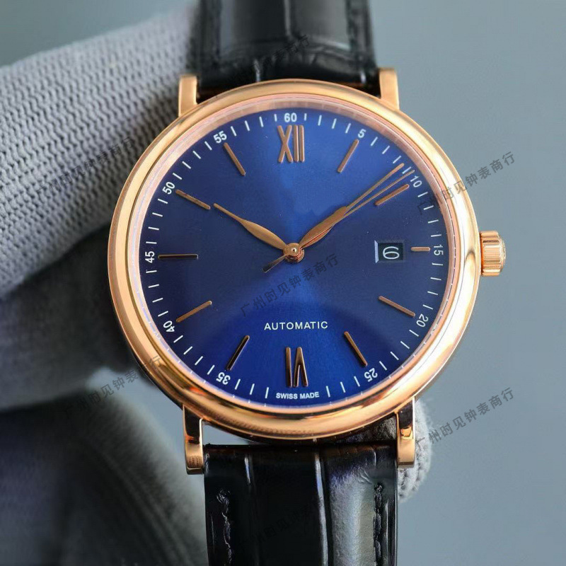 Mks Wan Guo Jia Botao Nofi Automatic Mechanical Three-Hand High-Quality Leather Strap Fashion Business Men's Watch for Export