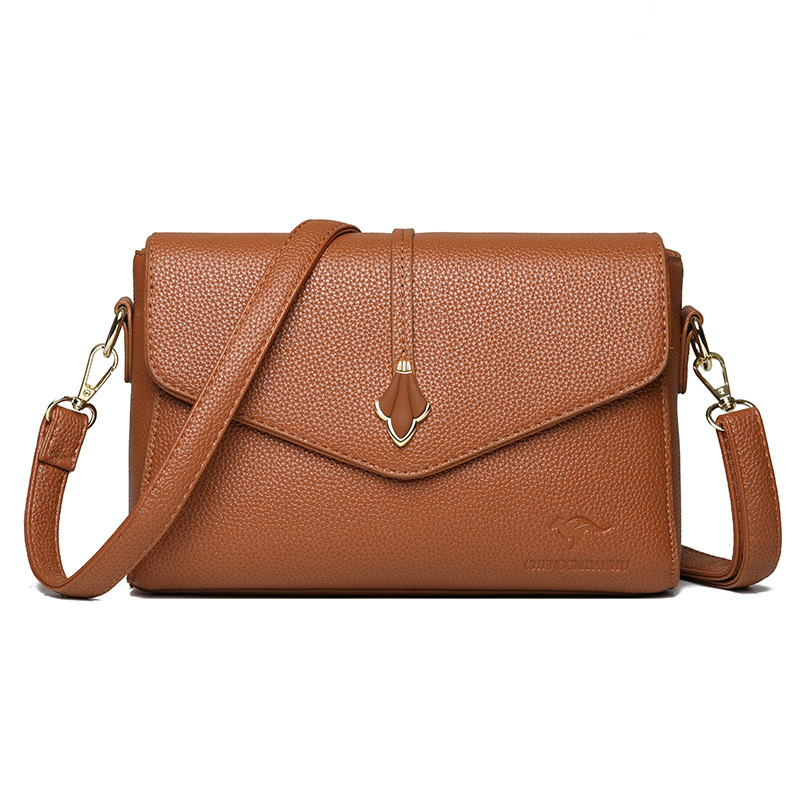 Bolso de moda para mujeres 2026 nuevo bolso pequeño de cuero suave bolso de madres de mediana edad bolso de hombro de gran capacidad bolso de mochila