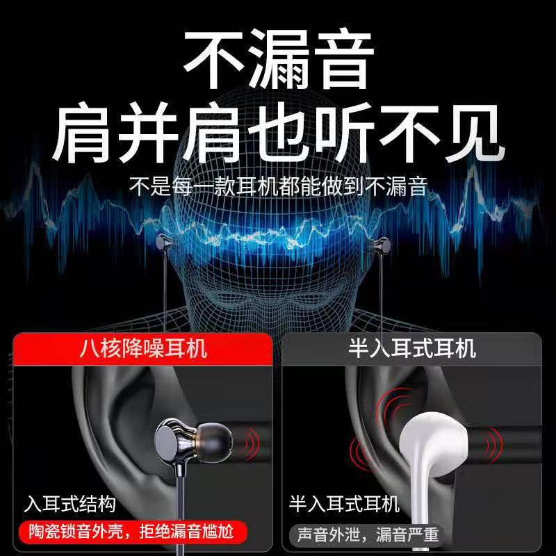 Ceramic Earphones Type-C In-Ear Wired Remote HIFI High-Definition Sound Quality Universal Earphones for Phones and Computers