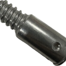 19mm直径铝合金美式螺纹头配铁杆铝杆不锈钢杆可打铆钉螺纹头配件