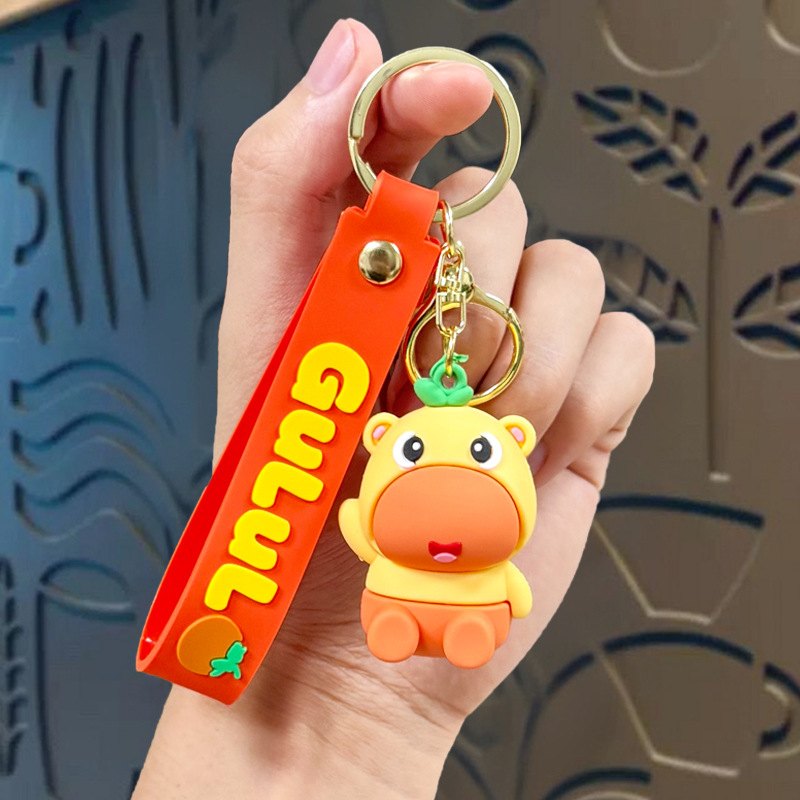 Llavero de dibujos animados de Sanrio con diseño de perro de orejas grandes, colgante, adorno de llavero de Kuromi, artículos pequeños, pequeño regalo