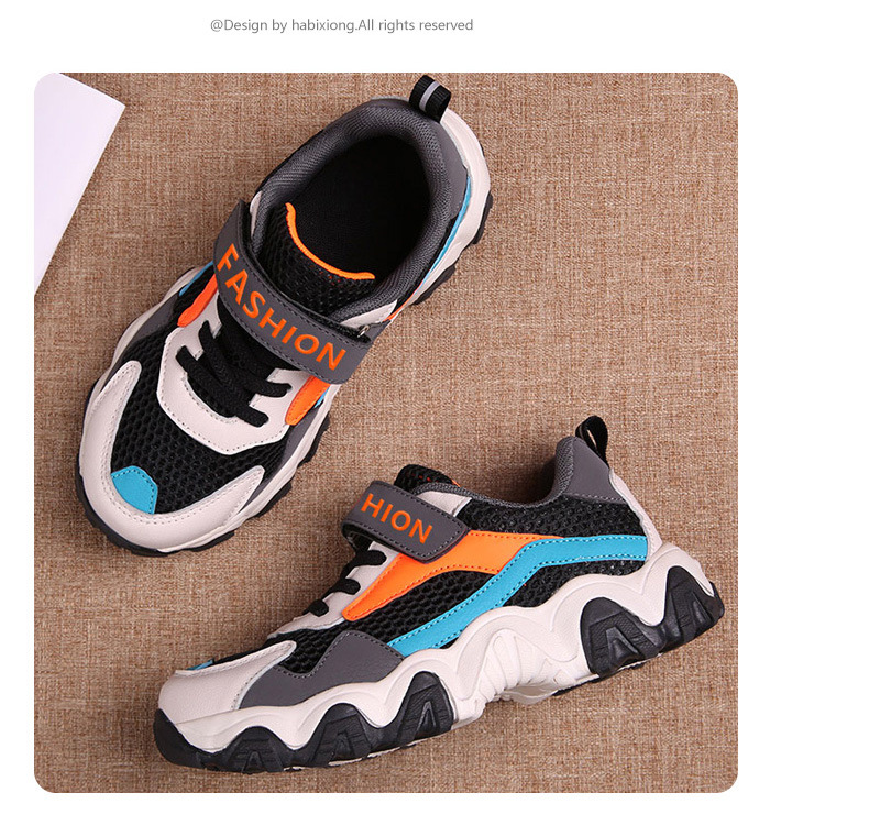 2021 spring and autumn new childrens daddy shoes style sports casual mesh hollow shoespicture3