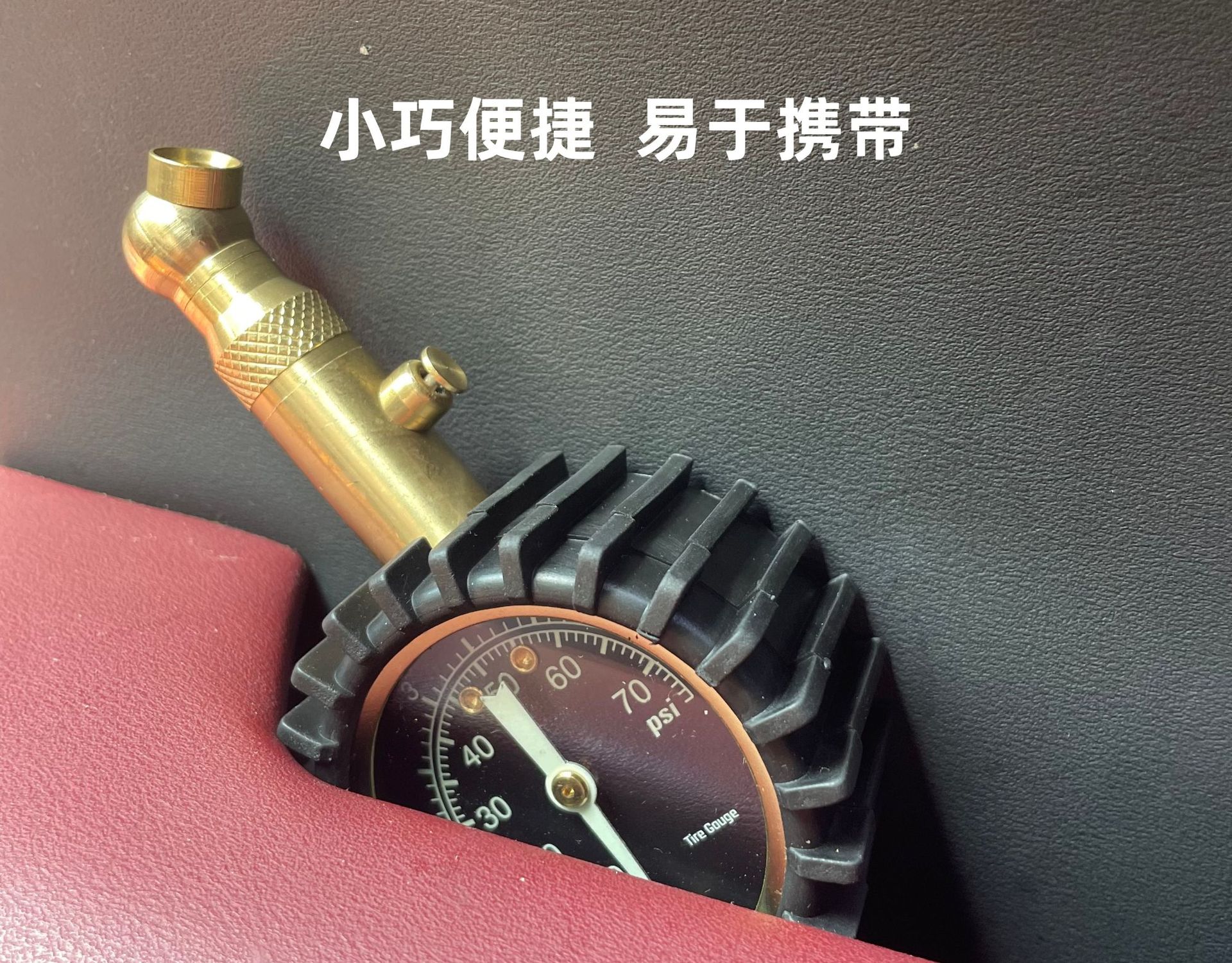 Cross-Border Car Luminous Tire Pressure Gauge Tire Pressure Meter Tire Pressure Gauge with Copper Valve and Rubber Tube Tire Pressure Gauge Deflation Customization