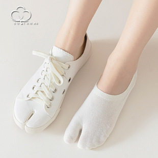 Socks women's boat socks summer thin split-toe women's socks breathable sweat-absorbent two-finger two-toe shallow mouth low-end invisible socks summer