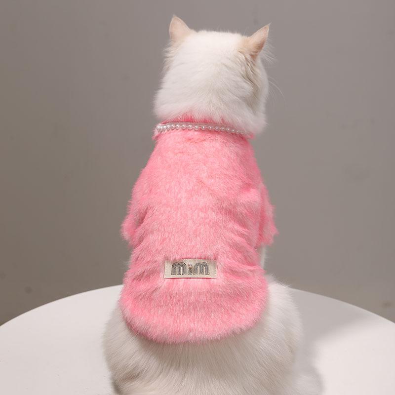 Ropa de gato de invierno cálida mascota gato gato gato sin pelo invierno algodón esfinge gatito otoño invierno alemán