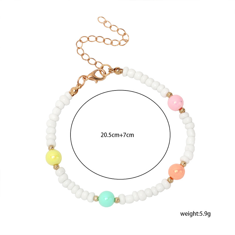 bohemian color pearl miyuki beads stacking necklace bracelet set wholesale nihaojewelry