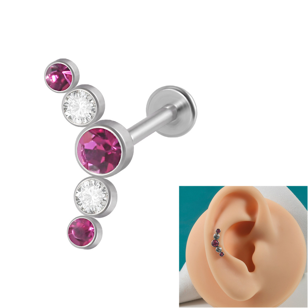 两颗白+三颗浅玫红