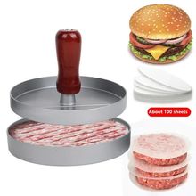 1set Non-stick Coating Mold with Handle Hamburger Mold Alumi