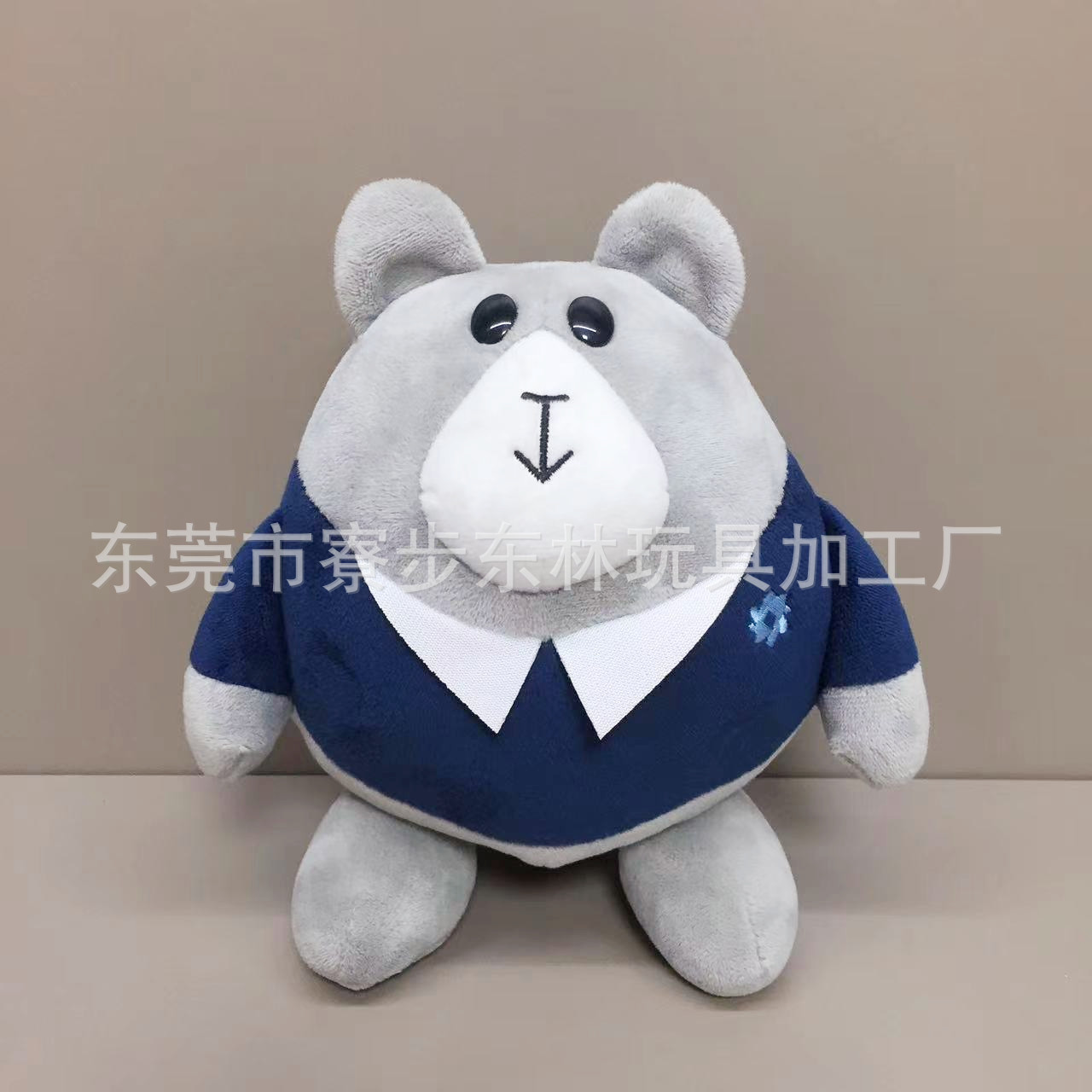 鼠兔毛绒玩具定制 兔子公仔来图来样定做 银行企业吉祥物设计加工