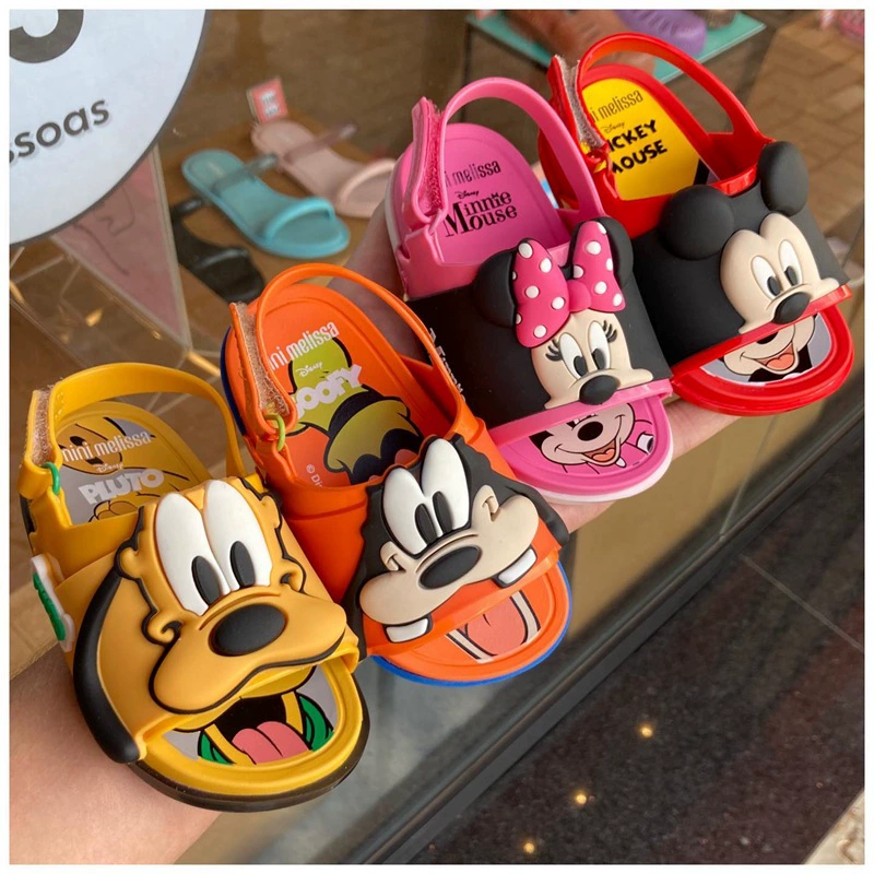 2021 новые детские сандалии Melissa Mickey Minnie, сандалии Melissa Goofy Jelly Toes