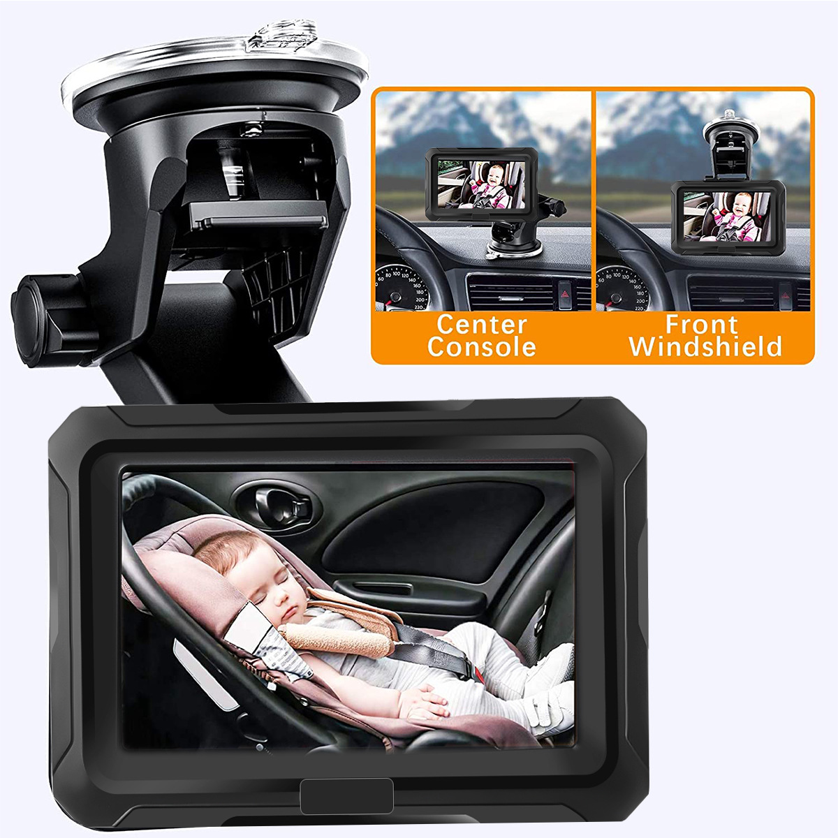 Amazon New Private Model 4.3 Inch Car Baby Monitor HD Night Full Color HD1080P Camera