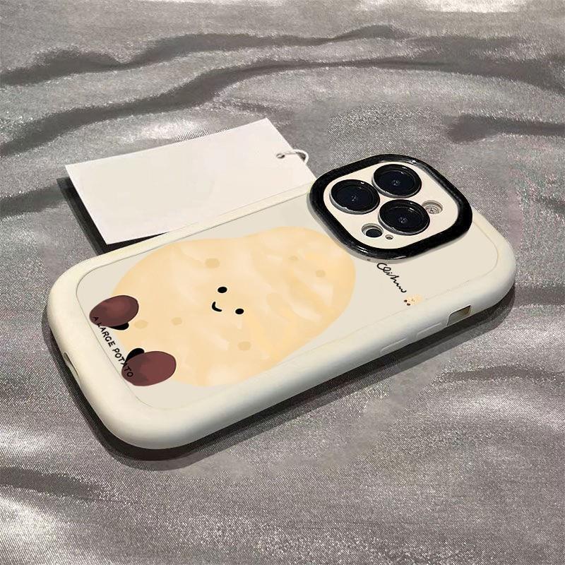 大きなジャガイモ1個で12個のリンゴ、16promax、iPhone15plus/13、保護ケース17/14に対応します。|undefined