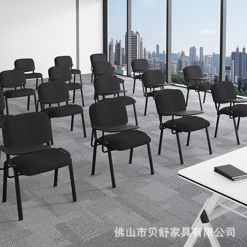 Silla de conferencia con tablero de escritura | Asiento de oficina o aula con patas metálicas | Venta al por mayor image 2