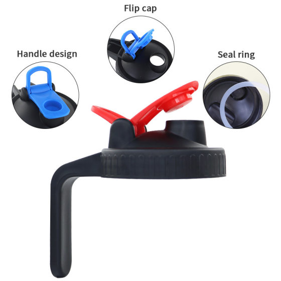 Amazon Hot Sale 70mm86mm Mason Jar Lid Handle Lid Flip Cover Protein Powder Handle Plastic Lid