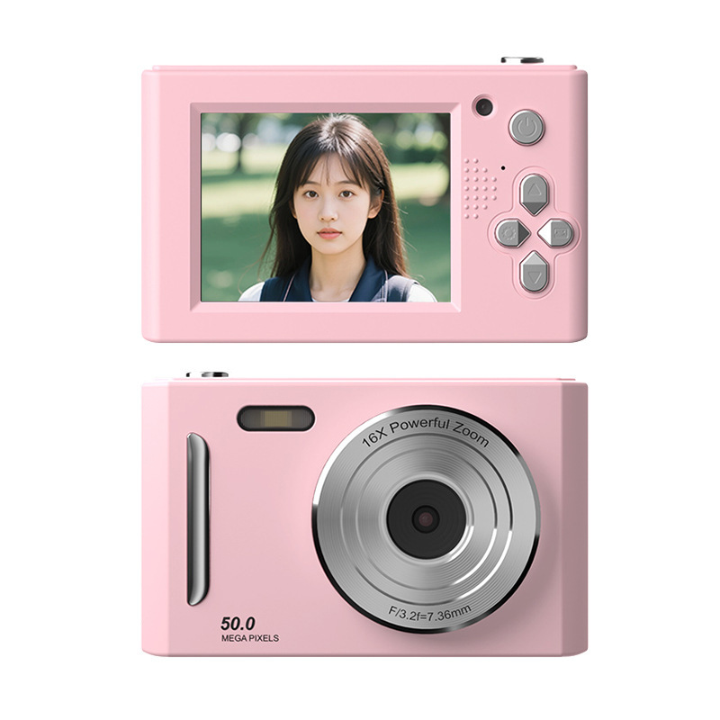 学生カメラ CCD フィルターデジタルカメラ高解像度フロントとリアデュアルカメラレトロ子供用カード写真とビデオ|undefined