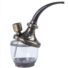金典JD168复古大号水烟壶老式卷烟烟丝两用水烟斗水过滤水烟袋