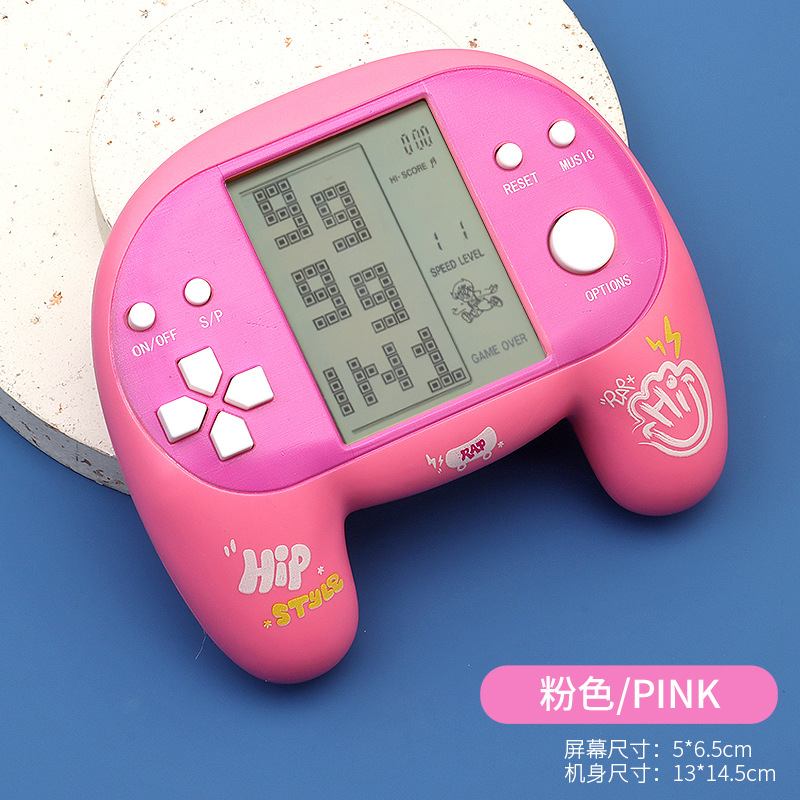 핸들 클래식 게임 기계-핑크