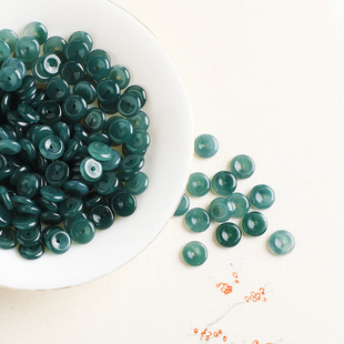 Natural A Goods Jade Ping An Buckle Beads Abacus Beads Ice Blue Water Guatemala High Goods Jade Bracelet Accessories