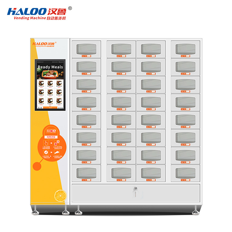 Hanlu aislado celosía gabinete automático máquina expendedora caja de almuerzo Bento calefacción gabinete de almacenamiento inteligente máquina expendedora no tripulada