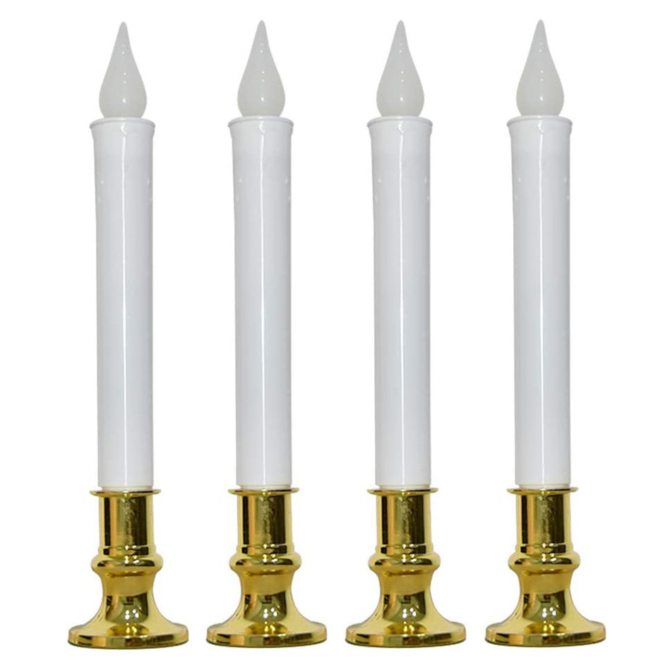 Cross-border Christmas candle holder LED electronic light golden…