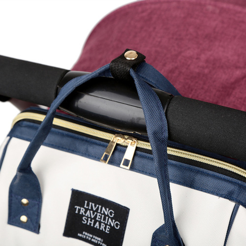 Manufacturer wholesale multifunctional mommy bag large capacity double shoulder mother and baby bag with printable LOGO mommy bag