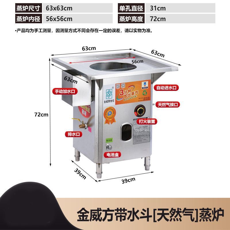 Ahorro de energía Wang Fangyuan tipo cabal comercial máquina de polvo de salchicha sin ventilador horno de vapor de vapor de gas