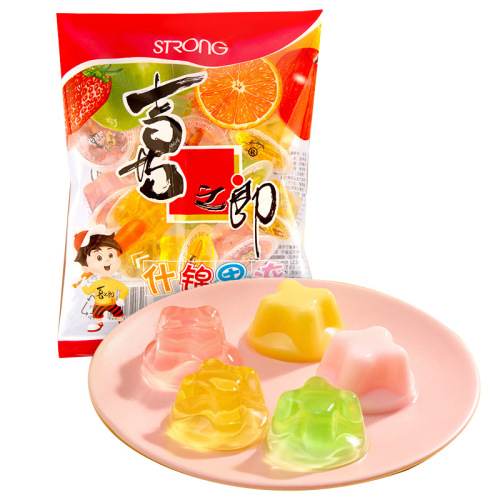 Xililang Assorted Fruit Jelly 360g Bag, Juice Flavor Jelly Pudding, Summer Coolness Children Snack Gift Pack, Full Carton