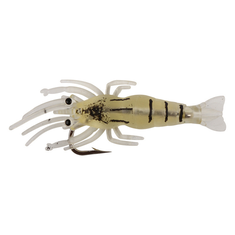 工場の卸売りは生エビの夜光の軟体の魚の餌の偽のエビを模造してフックの小さい草のエビの偽の餌の路亜の柔らかい餌の小さいエビを持ちます。|undefined