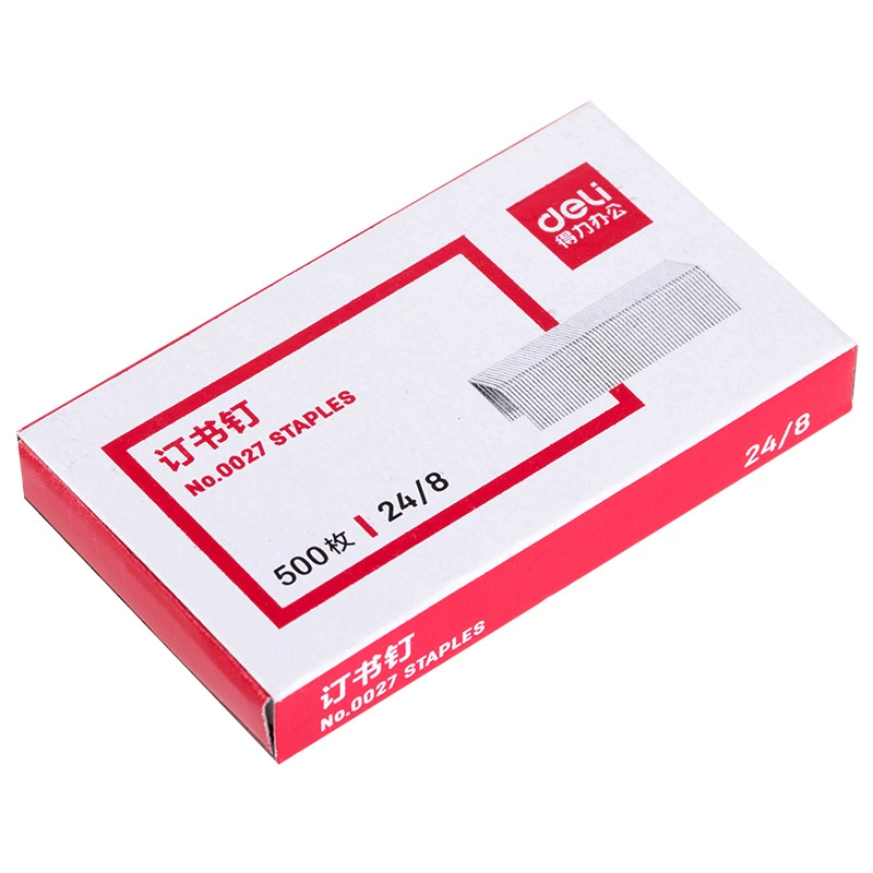 deli 0027 500りステープル、50ページ、24/8みのきいステープルに
