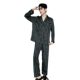 2024 Summer New High-end Ice Silk Men's Pajamas V-Neck Thin Trousers Long-sleeved Two-piece Home Clothes