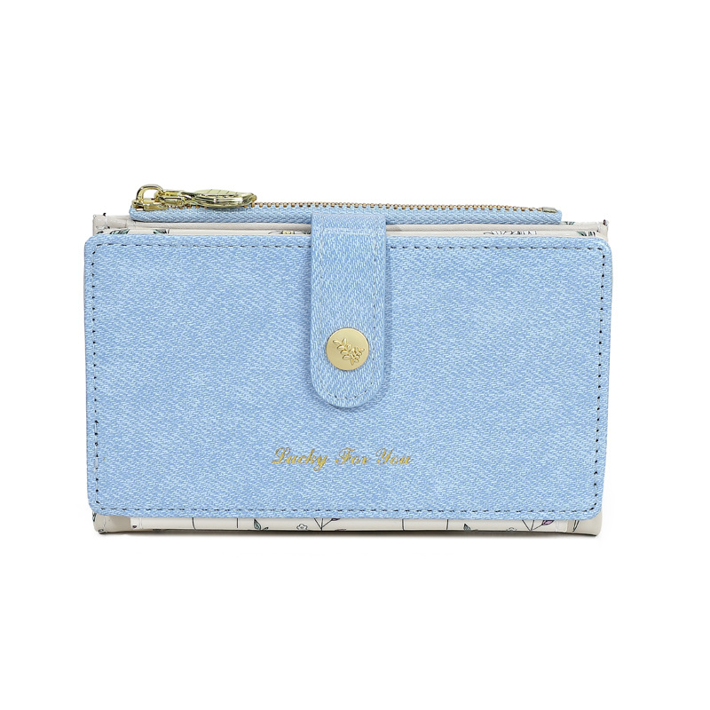 Promoción de tres capas de cremallera bolsa de cambio pu multi tarjeta bolsa de tarjeta en una gran capacidad de billetera larga personalizada