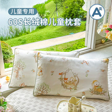 A类全棉纯棉60S儿童学生印花卡通枕套枕芯套单枕套单品枕套单件枕