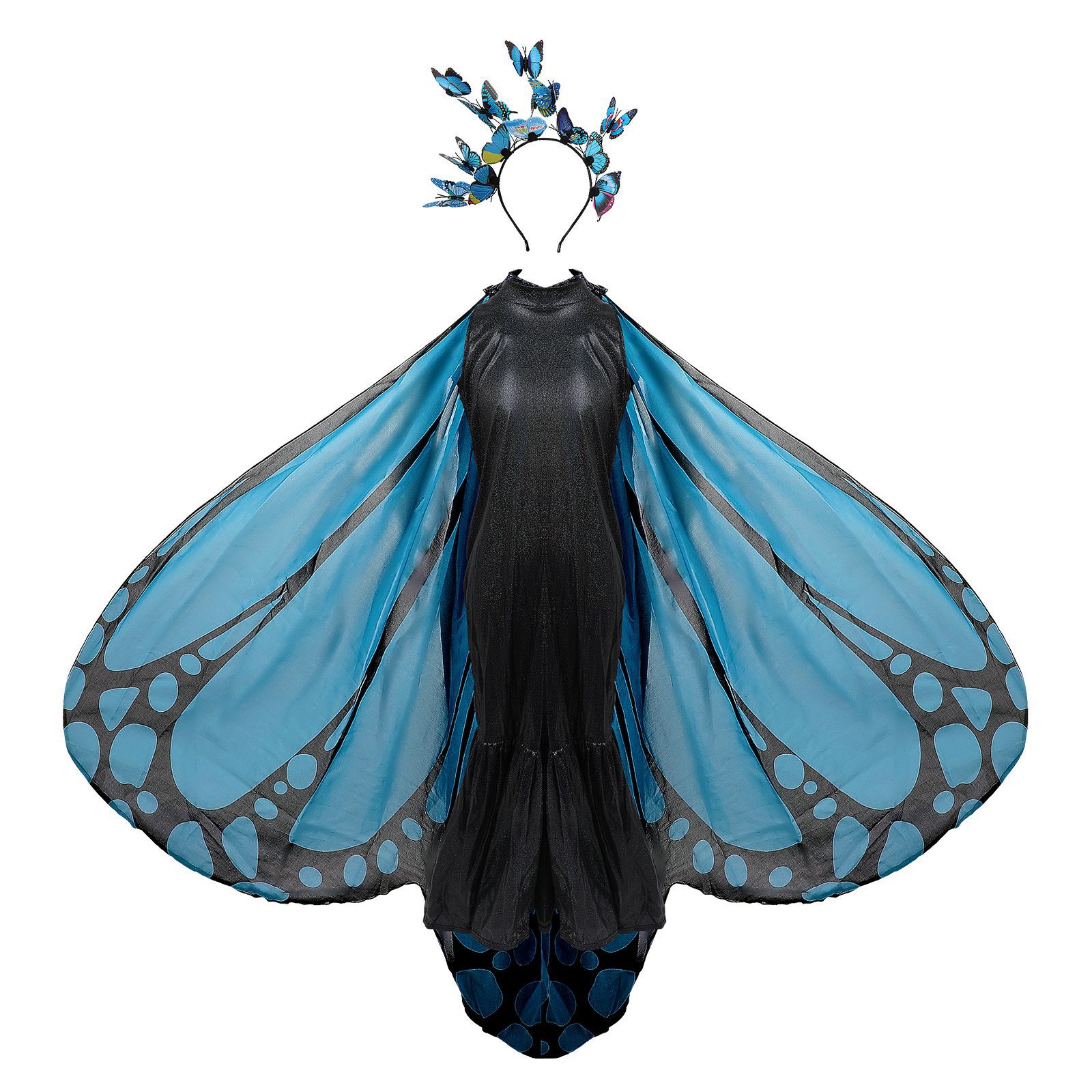 Halloween Children's Dance Costume Butterfly Wings Set Performance Costume Halloween Character Costume Party Attire