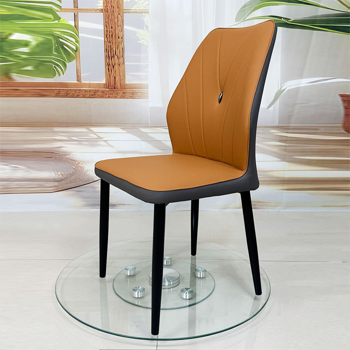 Silla de comedor Silla de respaldo de alta gama para el hogar Spot Cafe Hotel Chair Fabricante Venta al por mayor Silla de comedor con respaldo simple