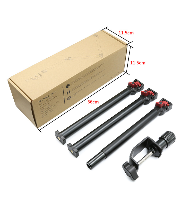 Soporte de escritorio tipo C multifuncional plegable de carga 3kg micrófono en vivo cámara de luz de relleno soporte de mano mágica