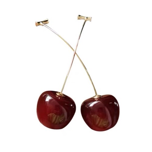 Sweet Red Cherry Earrings for Women - Autumn/Winter Edition - Cool Style, Minimalist Earring Design -  New Trend Earrings
